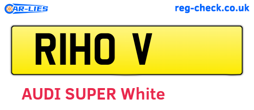 R1HOV are the vehicle registration plates.