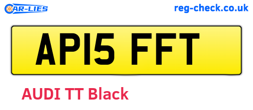 AP15FFT are the vehicle registration plates.