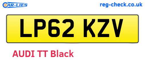 LP62KZV are the vehicle registration plates.