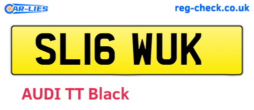 SL16WUK are the vehicle registration plates.