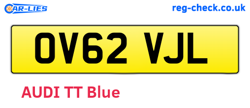 OV62VJL are the vehicle registration plates.