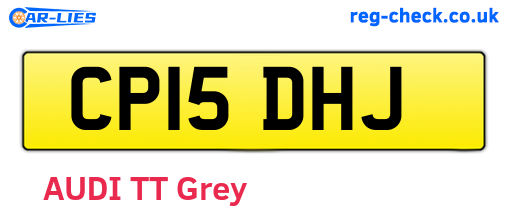 CP15DHJ are the vehicle registration plates.