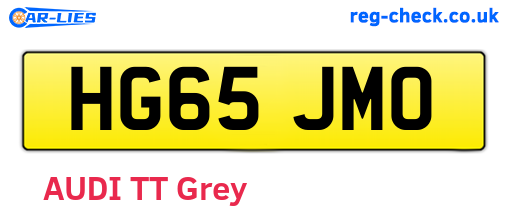 HG65JMO are the vehicle registration plates.