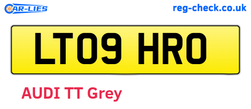 LT09HRO are the vehicle registration plates.