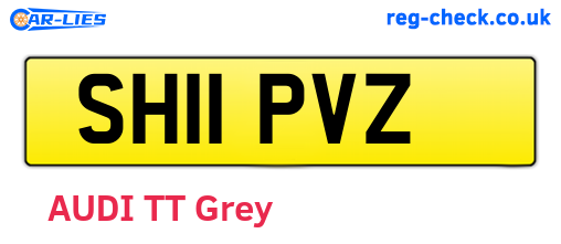 SH11PVZ are the vehicle registration plates.