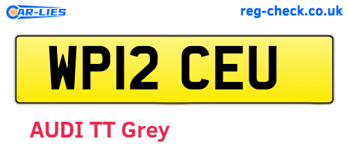 WP12CEU are the vehicle registration plates.