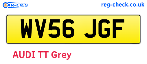 WV56JGF are the vehicle registration plates.
