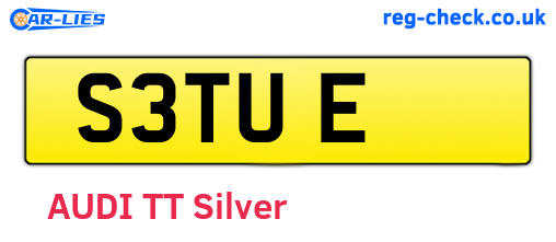 S3TUE are the vehicle registration plates.