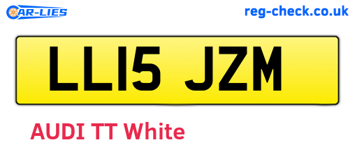 LL15JZM are the vehicle registration plates.