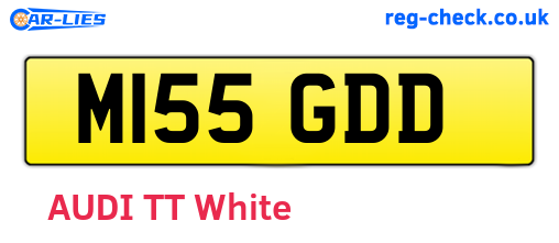 M155GDD are the vehicle registration plates.
