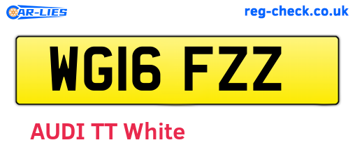 WG16FZZ are the vehicle registration plates.