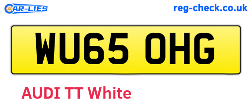 WU65OHG are the vehicle registration plates.