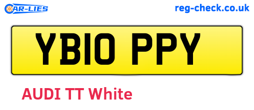 YB10PPY are the vehicle registration plates.