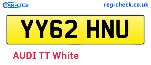 YY62HNU are the vehicle registration plates.