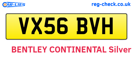 VX56BVH are the vehicle registration plates.