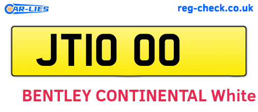 JT1000 are the vehicle registration plates.