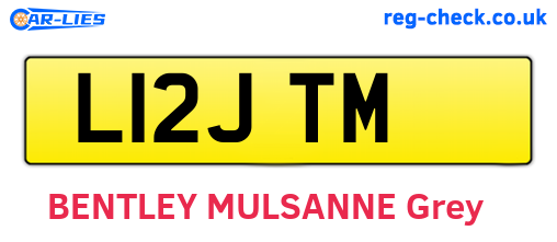 L12JTM are the vehicle registration plates.