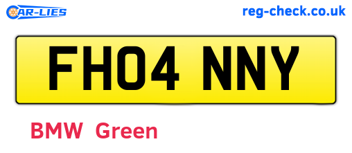FH04NNY are the vehicle registration plates.