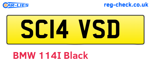 SC14VSD are the vehicle registration plates.