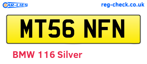 MT56NFN are the vehicle registration plates.