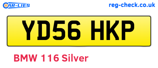 YD56HKP are the vehicle registration plates.