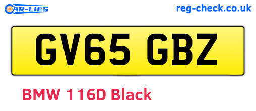 GV65GBZ are the vehicle registration plates.