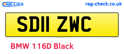 SD11ZWC are the vehicle registration plates.