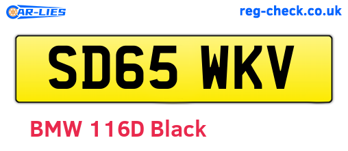 SD65WKV are the vehicle registration plates.
