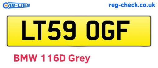 LT59OGF are the vehicle registration plates.