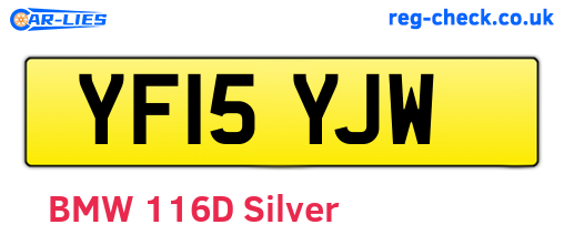YF15YJW are the vehicle registration plates.
