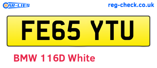FE65YTU are the vehicle registration plates.