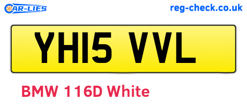 YH15VVL are the vehicle registration plates.