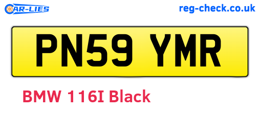 PN59YMR are the vehicle registration plates.