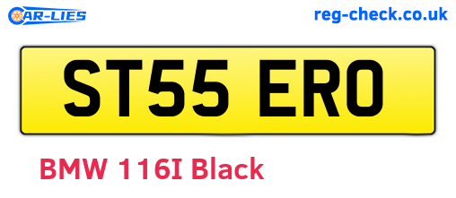 ST55ERO are the vehicle registration plates.