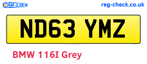 ND63YMZ are the vehicle registration plates.