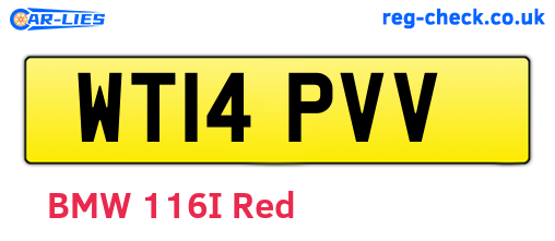 WT14PVV are the vehicle registration plates.