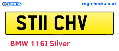 ST11CHV are the vehicle registration plates.