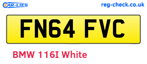 FN64FVC are the vehicle registration plates.