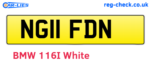 NG11FDN are the vehicle registration plates.