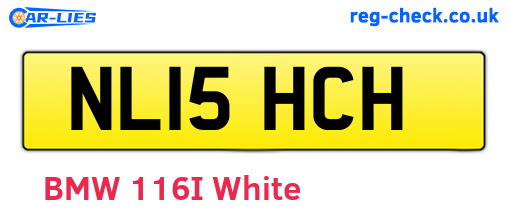 NL15HCH are the vehicle registration plates.
