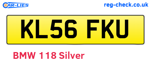 KL56FKU are the vehicle registration plates.