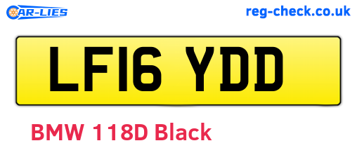 LF16YDD are the vehicle registration plates.