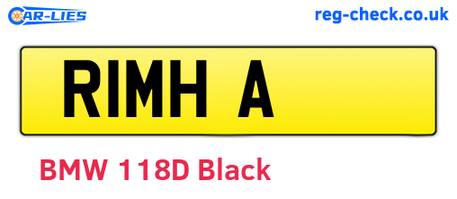 R1MHA are the vehicle registration plates.
