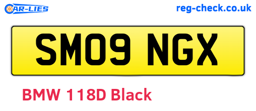 SM09NGX are the vehicle registration plates.