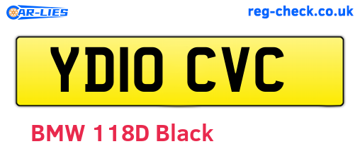 YD10CVC are the vehicle registration plates.