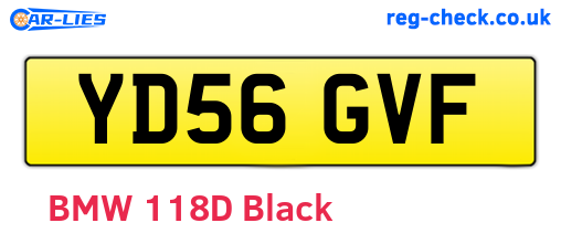 YD56GVF are the vehicle registration plates.