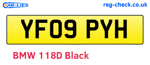 YF09PYH are the vehicle registration plates.