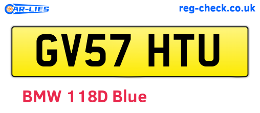 GV57HTU are the vehicle registration plates.
