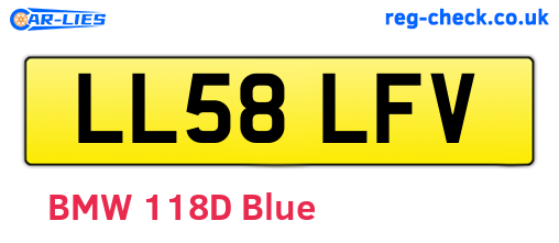 LL58LFV are the vehicle registration plates.