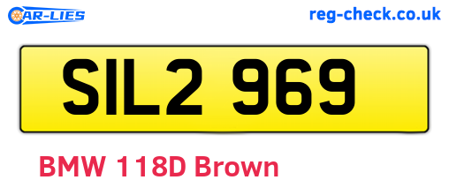 SIL2969 are the vehicle registration plates.